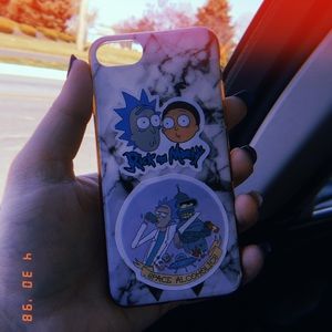 Marble Rick and Morty Phone case